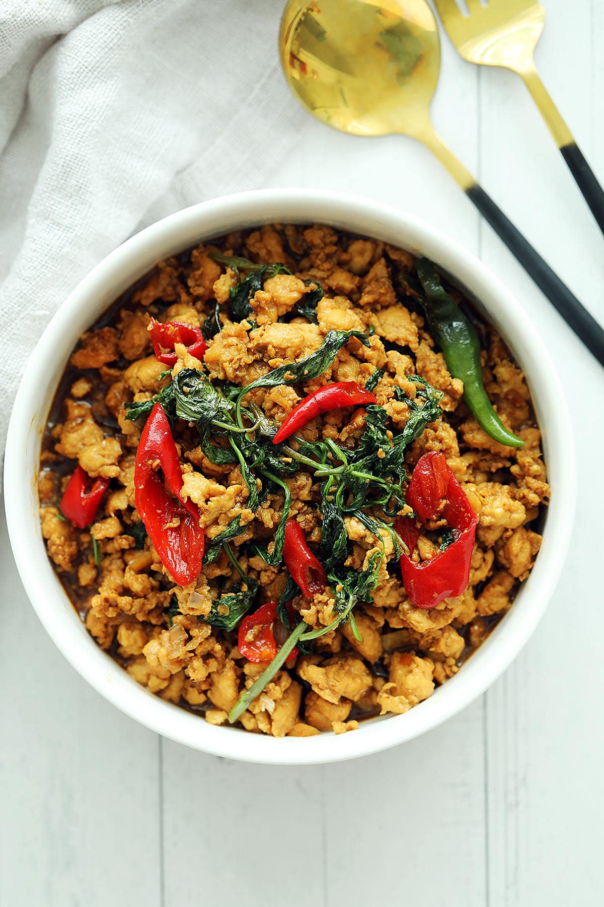 Spicy Thai Basil Chicken